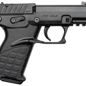 Kel-Tec P17BBLK P17  Compact Frame 22 LR 16+1 3.80" Black Steel Threaded Barrel, Black Serrated Slide, Black Polymer Frame w/Picatinny Rail, Textured Grip, Ambidextrous